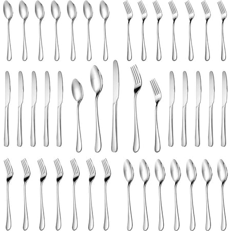 

30 Piece Silverware Set Service for 6 Premium Stainless Steel Flatware Set Mirror Polished Cutlery Utensil Set Durable H