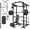 Black/Home Gym Package(230LB Plates)-2, variant on Mikolo Power Rack Cage, Weight Rack with Cable Crossover Machine,Multi-Function Squat Rack with Weight Bench, J Hooks,Dip Bars and Landmine for Home Gym (Red combo)