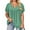 04_Lake Green, variant on NISVIYA Plus Size Tops for Women Basic V Neck Flowy Pleated Summer Ruffle Sleeve Floral Print 2XL Tee YH006
