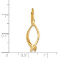 thumbnail image 2 of 14k Yellow Gold Omega Slide Pendant Charm Chain, 2 of 6