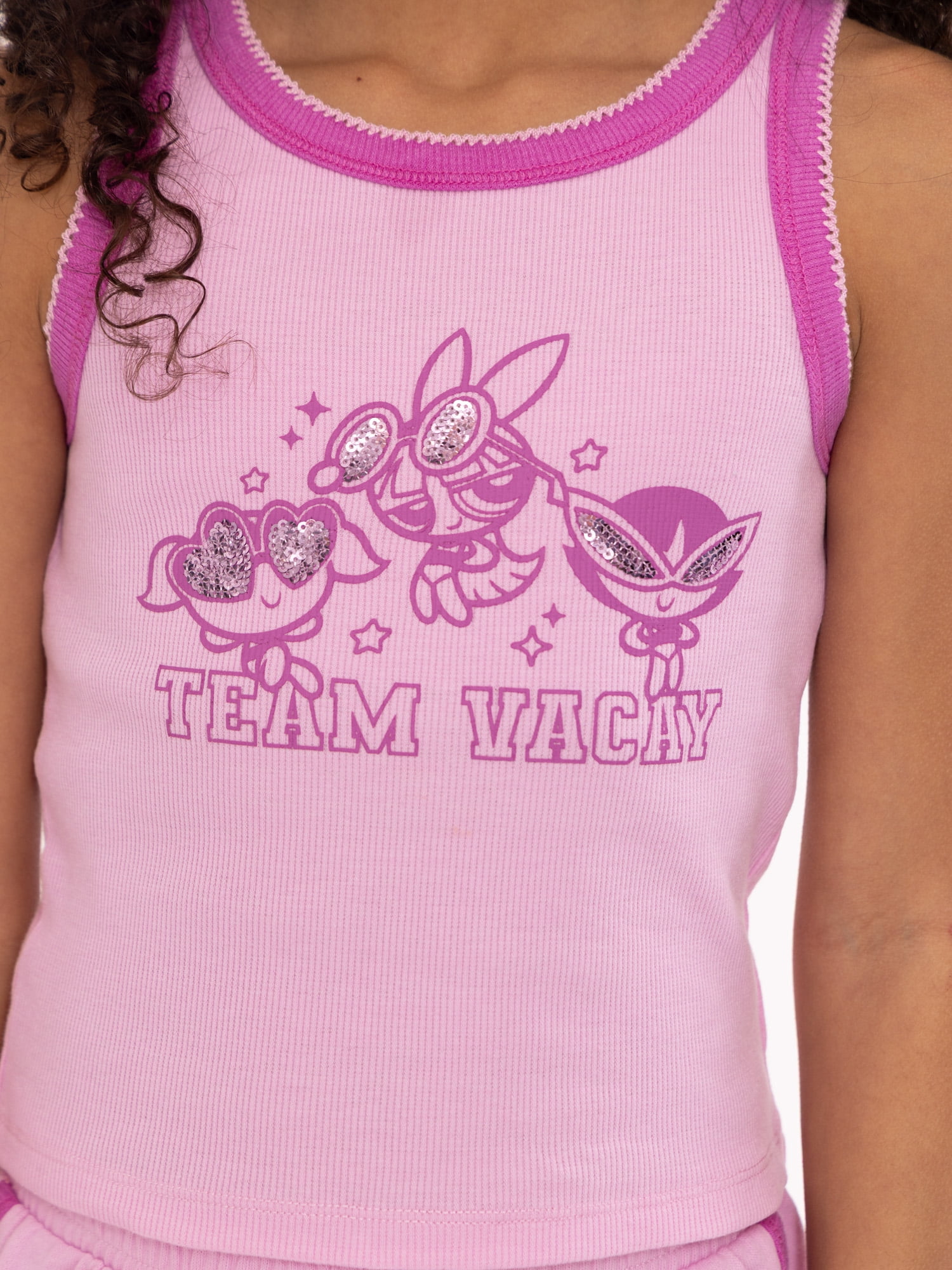 The Powerpuff Girls Girls Graphic Tank Top and Matching Shorts Set, 2-Piece, Sizes 4-16