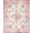 Light Pink Blue Cream, Pattern 20, variant on ODIKA 8'x10' Washable Area Rug Vintage Floral Medallion With Distressed Scroll Border And Botanical Sprays for Living Room, Under Sectional, Family , Durable, Non-Slip