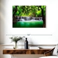 thumbnail image 3 of Elephant Stock Huay Mae Khamin Waterfall Wall Art - Horizontal Canvas Wall Art - Living Room Wall Decor - Nature Canvas - Green And White Decor - 36" x 24", 3 of 8