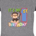 thumbnail image 3 of Inktastic Monkey First Birthday Boys or Girls Baby Bodysuit, 3 of 4