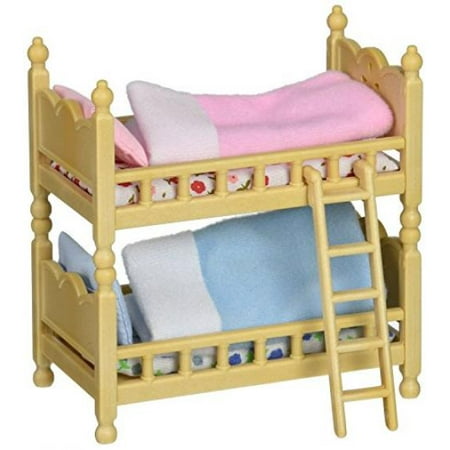 Maven Gifts Calico Critters Of Cloverleaf Corners Furniture Bundle Girl S Lavender Bedroom Set With Bunk Beds Set Build Skills With Imaginative