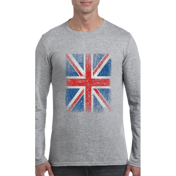 Artix - Mens Long Sleeve T-Shirts - Union Jack British Flag