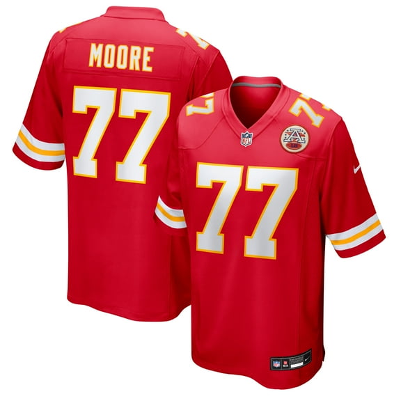 Men's Nike Jaylon Moore Red Kansas City Chiefs Team Game Jersey