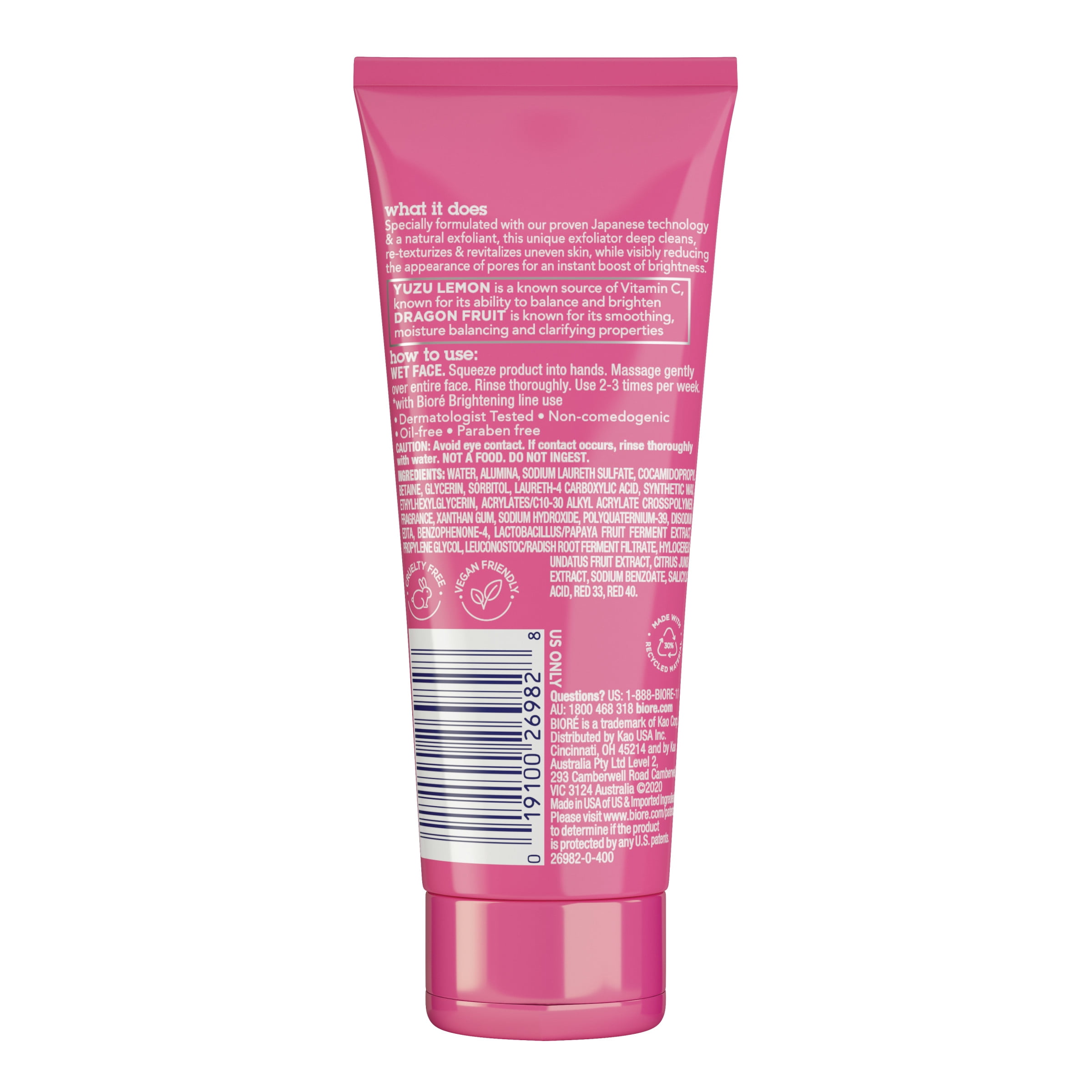 Biore Daily Brightening Exfoliating Face Scrub, 3.5 oz