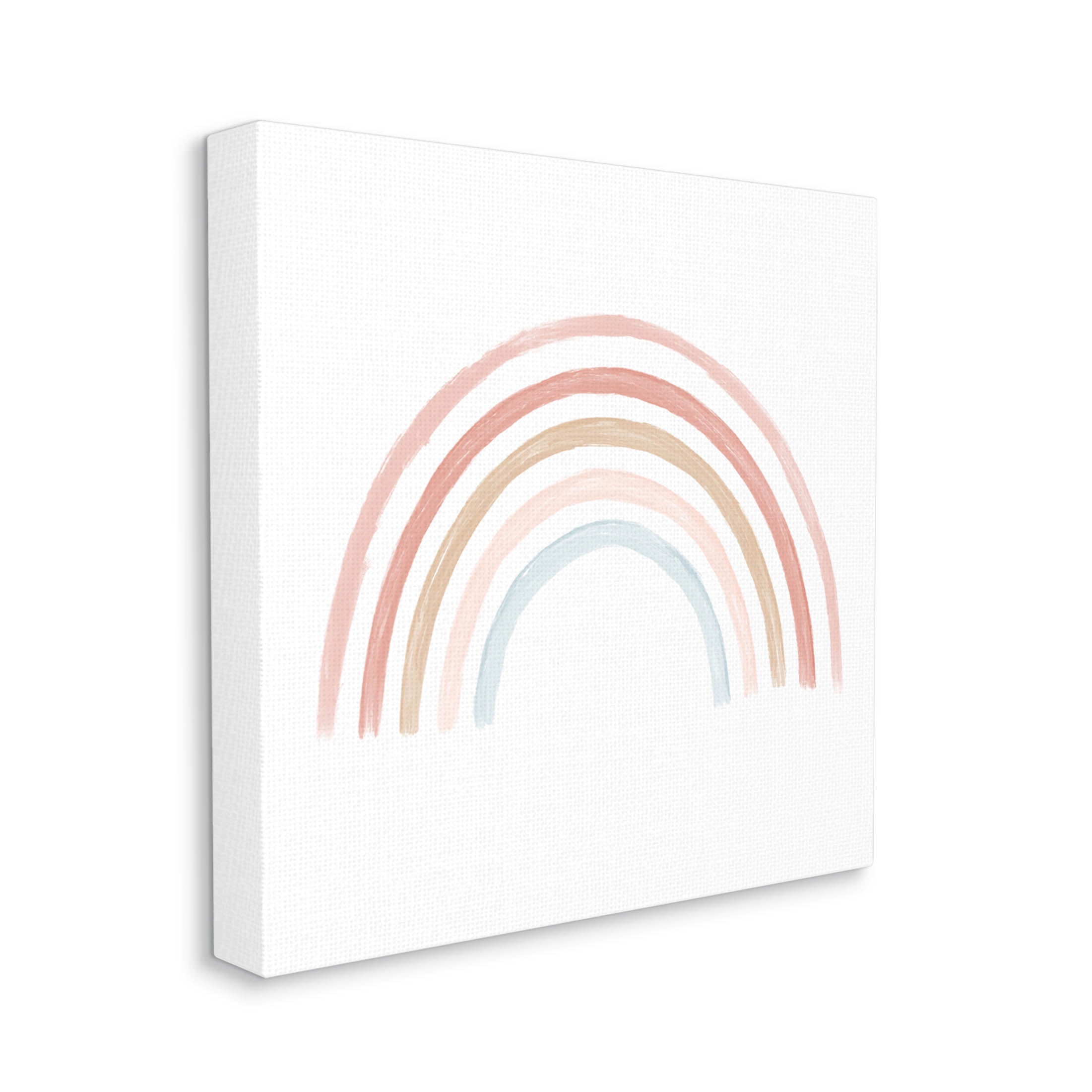Stupell Industries Pastel Rainbow Arch Illustration Graphic Art Gallery Wrapped Canvas Print Wall Art, Design by Daphne Polselli