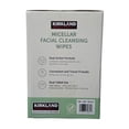 thumbnail image 2 of Kirkland Signature Micellar Facial Cleansing Wipes, 180 Count, Pre-Moistened, Dual-Sided Makeup Remover Wipes, Travel-Friendly Packs, 2 of 4