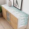 thumbnail image 4 of Eucalyptus Leaves Table Runner - 120 Inch Long, Kitchen Dining Table Runner Dresser Scarves, Turquoise Summer Botanical Weeping Farmhouse Decor for Coffee Tables Wedding Party Banquet, 4 of 8