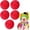 Multicolor, variant on Orangide Red Clown Nose, Foam Novelty Nose for Party Carnival Theme Events, Fancy Dress Accessory for Clown Circus Performers, Fun Party Supply