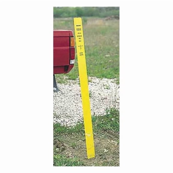 Blank Warning Stake, Reinforced Polymer, Non-Reflective, 66" Height, Blue