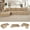 Camel, variant on KCGKCG 138" Cloud Sectional Couch with L Shape Chaise, Extra Large Frameless Corduroy Sofa, Higher 17.7" Seat Height, 32D Pure Foam, Modular Seating for Living Room, No Assembly