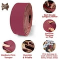 thumbnail image 3 of ELW Red Latigo Leather 5-6 oz. 2-2.4mm Straps, Belts, Strips 1-1/4" 3.2cm Wide X 60" 1.5m Length Full Grain Leather Cowhide DIY Arts & Craft Projects, Clothing, Jewelry, Wrapping, 3 of 7