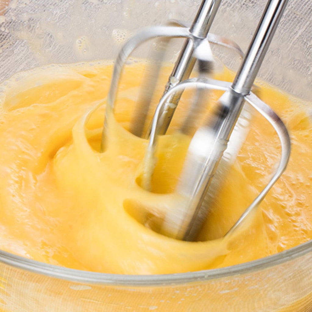 Hecnuo,Handheld Egg Beater Mixer,Kitchen Hand Mixer,for Whisking Eggs or Batters Using A Handheld Hand Beater Mixer In A Kitchen.