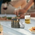 thumbnail image 5 of Yayeee Ashtray with Lid for Cigarette Smokeless Stainless Steel Home Ash Holder, Beige Halloween Skeleton, 5 of 7
