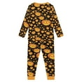 thumbnail image 3 of Renewold 9-10T Kids Pajama Set of 2 Spooky Ghosts Graphic Long Sleeve Scoop Neck Sleepwear Athletic Jogger Outfits Relaxed Nightwear Pullover Tops for Halloween Gifts, 3 of 5