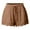 Khaki 13, variant on cfhntfmh 2 Pack Shorts for Women Drawstring Elastic Waist Lace Trim Summer Beach Lounge Shorts