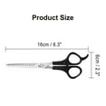 thumbnail image 4 of Barber Stainless Steel  Hair Thinning Shear Scissors Black 6.3 Inch Length, 4 of 7