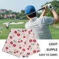 thumbnail image 5 of Yuyamidu Cute Cherry Golf Towel, Pink Cleaning Cloth for Golf Balls Clubs, Golf Bag Attachment Accessories, Gifts for Golfers, Women, 5 of 7
