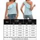 thumbnail image 2 of Camisa De Punto Superior Mujeres Cami Top Algodón suelto Sin mangas Sin espalda Ropa de vacaciones (Azul S) Cgtredaw para Mujer Azul T M, 2 of 6