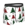 thumbnail image 3 of Junzan Buffalo Plaid Christmas Trees Mens Underwear Boxer Briefs For Men’s - Small, 3 of 9