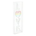 thumbnail image 2 of LOVE 8" X 24" Contemporary Glam Acrylic Box USB Operated LED Neon Light, White/Rainbow, 2 of 7