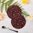 thumbnail image 3 of GZHJMY Leopard Round Coaster, 4 Pcs Heat Resistant Absorbent Drink Coaster for Kitchen Bar Cafe Decor, 3 of 7
