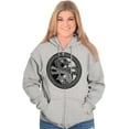 thumbnail image 4 of Dragon Yin Yang Style Symbol Balance Zip Up Hoodie Men's Women's Brisco Brands S, 4 of 6