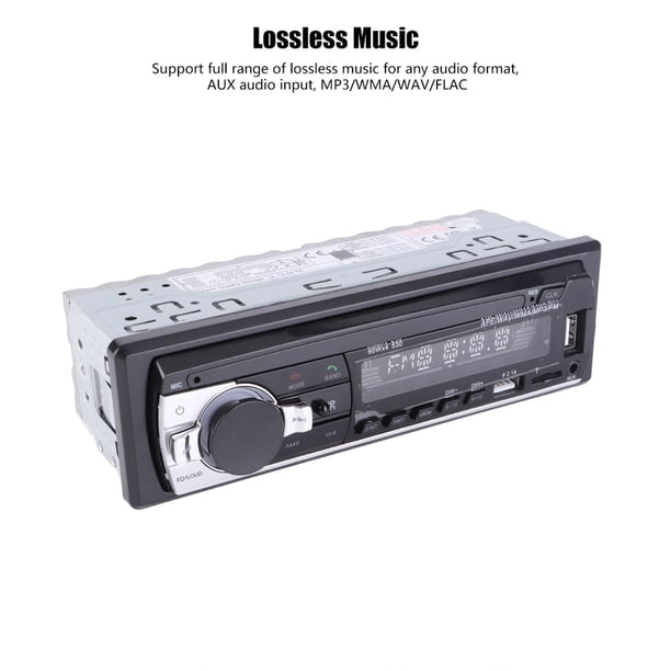 Reproductor de Mp3 de Automóvil, reproductor de rio mp3 de auto fm múltiples efectos de sonido eq múltiples pantalla colorida grande para escudo música