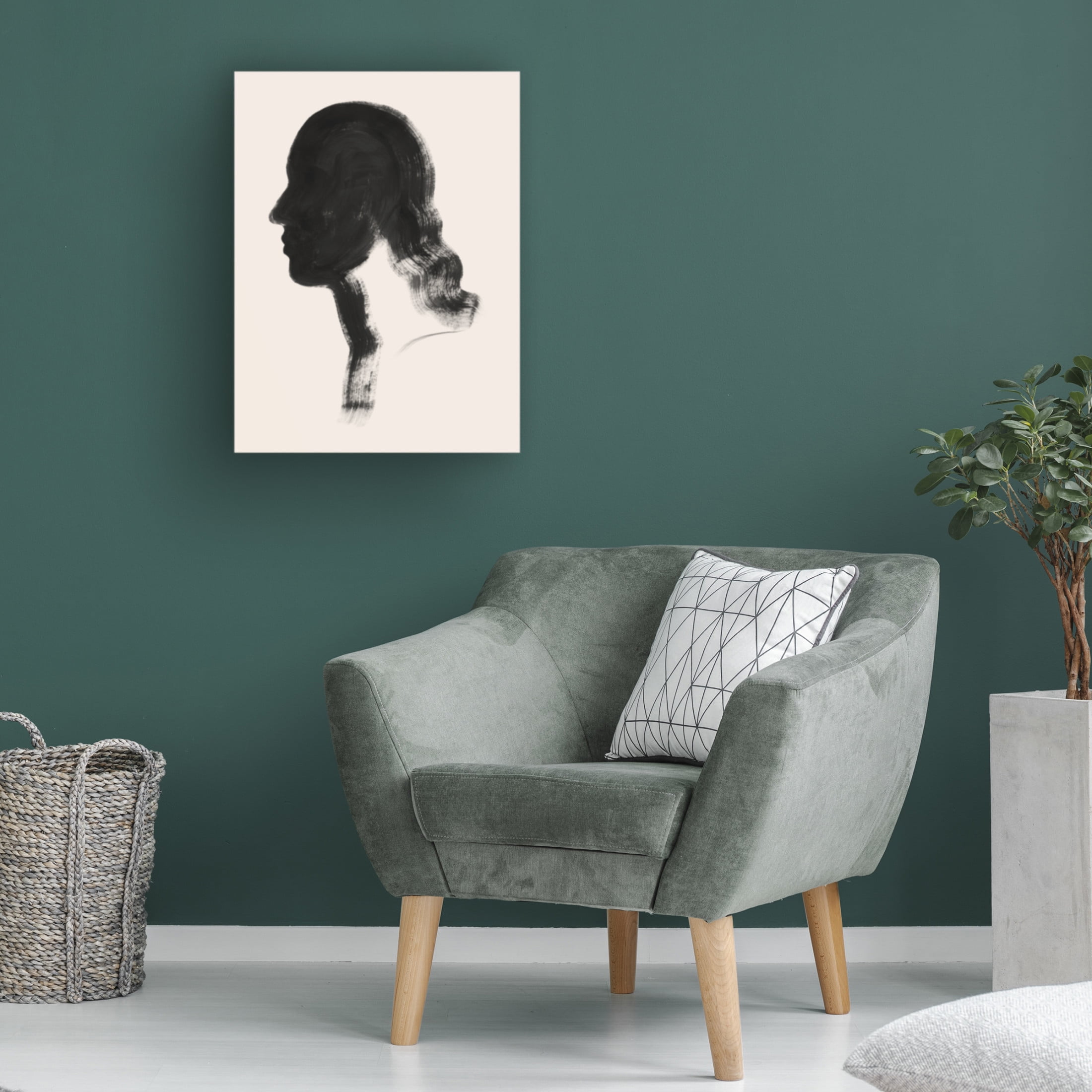 Trademark Fine Art Grace Popp Brushstroke Cameo IV Canvas Wall Art