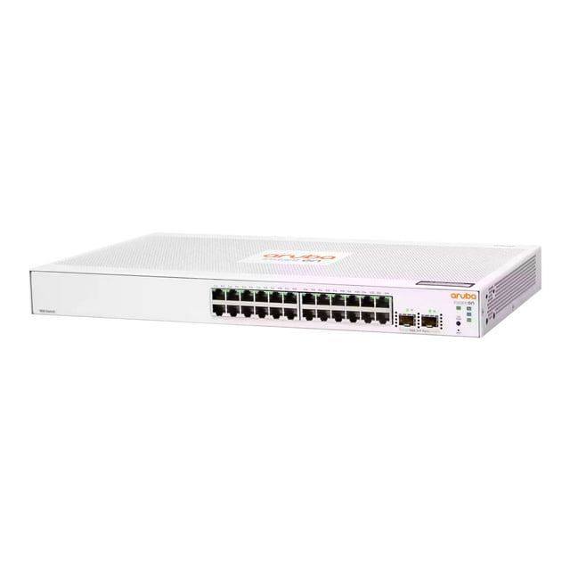 HPE Aruba Instant On 1830 24G 2SFP Switch - Switch - Intelligent - 24 x 10/100/1000 + 2 x Gigabit SFP - de Bureau, Monté en Rack