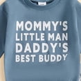 thumbnail image 5 of CAICJ98 Toddler Baby Boy Fall Winter Clothes Mamas Little Boy Outfit Letter Long Sleeve Sweatshirts and Jogger Pants Set (Blue,18-24 Months）, 5 of 7