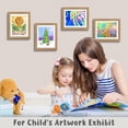 thumbnail image 2 of Golden State Art Kids Art Frames, 10x12.5, Front-Opening, for Drawings, Artworks, Children Art Projects, Schoolwork, Brown, Set of 4, 2 of 8