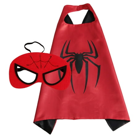 Spiderman Superhero Cape and Mask for Boys, Costume for Kids Birthday Party, Favors, Pretend Play, Dress Up Favors, Christmas Gift