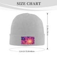 thumbnail image 3 of ZICANCN Knit Beanie Hat-Fractal Purple Spiral Vortex Winter Cap Soft Warm Classic Hats for Men Women Abstract, 3 of 8