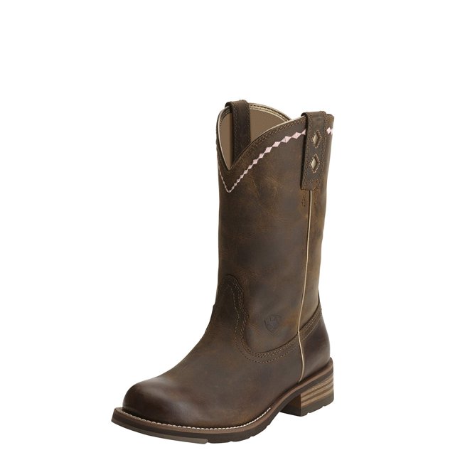 Botas ARIAT Unbridled Roper de cuero para mujer estilo cowgirl