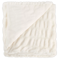 thumbnail image 1 of Bouclair Off White Rushed Plush Throw 60 X 50 in (152.4 X 127 cm), 1 of 3