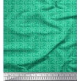 thumbnail image 1 of Soimoi Japan Crepe Satin Fabric Geometric Small Print Fabric by The Yard 42 Inch Wide, 1 of 1