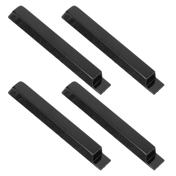 WHAMVOX 4pcs Replacement Piano Keytops Plastic Piano Black Keytops Piano Accessories