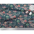 thumbnail image 2 of Soimoi Velvet Fabric Paisley & Floral Artistic Print Fabric by the Yard 58 Inch Wide, 2 of 3