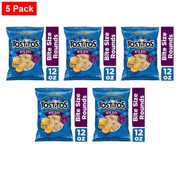 Tostitos Bite Size Rounds Tortilla Chips 12 oz - 5 Pack