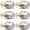 Brushed Nickel-Passage(No Lock)-6, variant on Door Knob 6 Pack Brushed Nickel Round Keyless Doorknobs Interior/exterior Lockset Locking Knobs For Bedroom/bathroom Modern Design Hardware