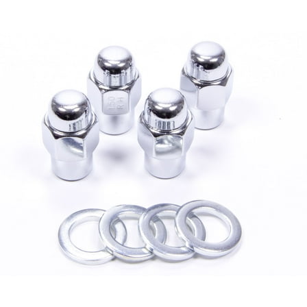 Gorilla 7/16-20 in Thread Short Mag Chrome Lugnut 4 pc P/N 73177SMB
