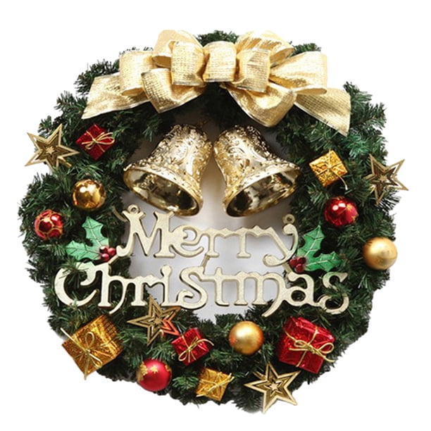 Worallymy Navidad Bowknot Bola Guirnalda Verdor artificial Guirnalda floral Adorno Fiesta en casa Festival Decoraciones Worallymy JD735806714