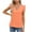 Orange, variant on Ashirexll Ladies Tops and Blouses, Short Sleeve Tops for Women, Fashion Casual Solid Short Sleeve V-neck Fold T-shrit Top Blouse