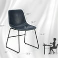 thumbnail image 5 of MAYEERTY Dark Blue Set of 4 Kitchen & Dining Room Chairs - Stylish Seating for Dining Spaces, 5 of 6