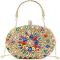 thumbnail image 1 of LHSHID Women Rhinestone Evening Clutch Purse Bag Bling Glitter Sparkly Diamond Tote Bag Crystal Wedding Party Bag, 1 of 7