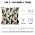 thumbnail image 5 of Heduofu Black and Cream Boho  Geometric Bohemian Ethnic Cushion Case Vintage Pillow Case Black Throw PillowCase for Party Sofa Couch Bed Indoor Living Room 12x12in, 5 of 5